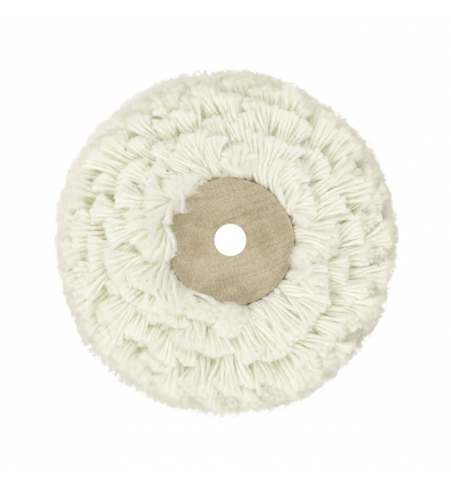 Cotton polishing wheel with wooden centre 80 x 40 mm