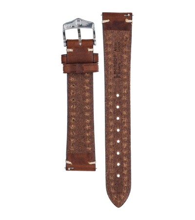 Кожена каишка за часовник Hirsch Liberty Artisan L кафява 18 мм