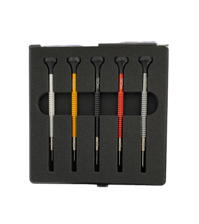 Horotec MSA01.020-A set of 5 screwdrivers with ball bearings 0.60 to 1.40 mm