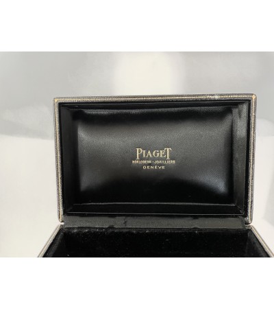 Vintage Piaget black watch box 1970s