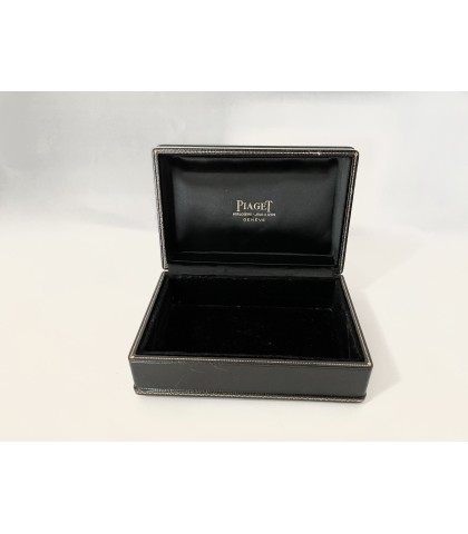 Vintage Piaget black watch box 1970s