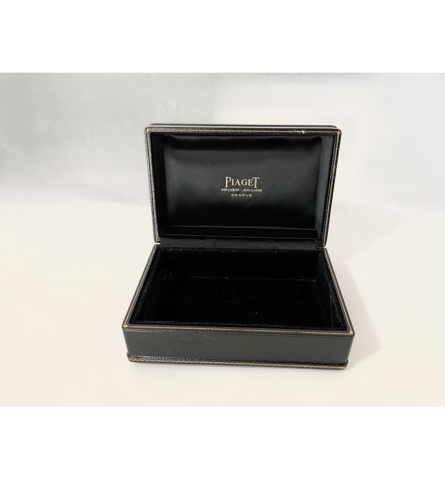 Vintage Piaget black watch box 1970s