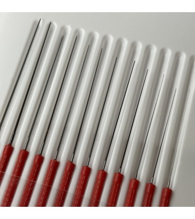Bergeon 4251 set of 12 cutting broaches with handles 0.33mm - 0.69mm