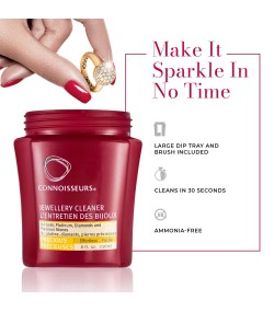 Connoisseurs Fine Jewellery Cleaner gold, platinum, diamonds and precious stone jewelry 236 ml