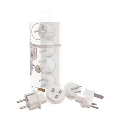 PowerCube ReWirable 4 additional travel plugs DE/FR/UK/USA/AUS/IT