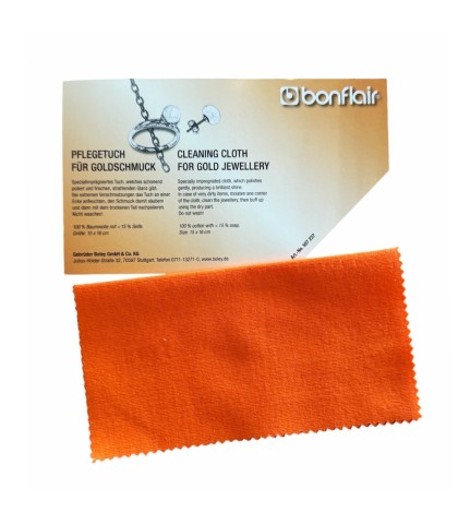Bonflair cleaning cloth for gold jewellery 15 x 16 cm