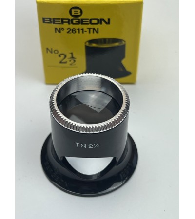 Bergeon 2611-TN 4x watchmaker eyeglasses loupe biconvex air 2.5