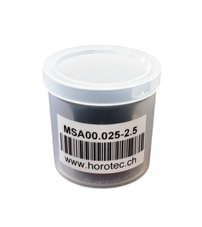 Horotec MSA00.025-2.5 eyeglass loupe black plastic with aluminium screwed ring x5