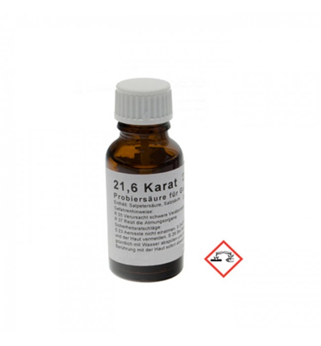 Test Acid for Gold 22k 900 GoldSmith 20ml Germany