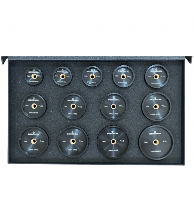 Bergeon 7499-A case press dies 13 piece set