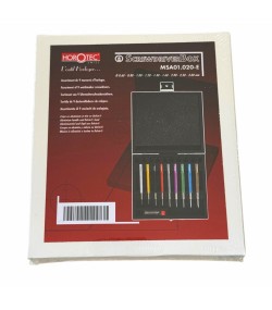 Horotec MSA01.020 (01.020-E) set of 9 precision watchmakers screwdrivers in aluminium handles