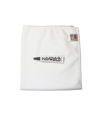 PolyWatch Plastic Watch Crystal Scratch Remover Polish with Scotch-Brite High Performance Wipe