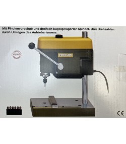 Настолна бормашина Proxxon TBM 220 85W 230V с 6 цанги и патрон