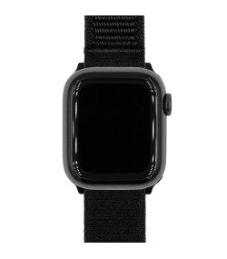 Velcro Black Watch Strap Soft, Elastic & Versatile, 20 mm