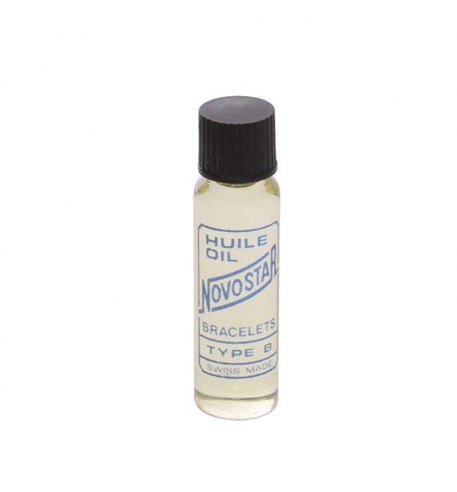 Novostar oil type B for watches and clocks, gear train, escape wheels, balance staffs, escapement 5 ml