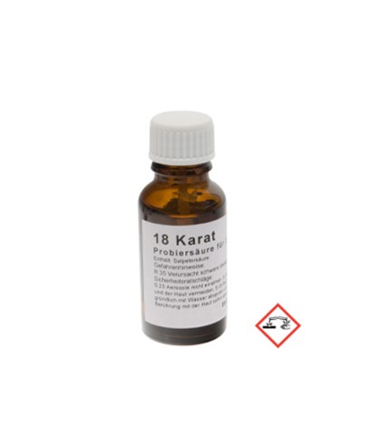 Test Acid for Gold 18k 750 Goldsmith 20ml Germany