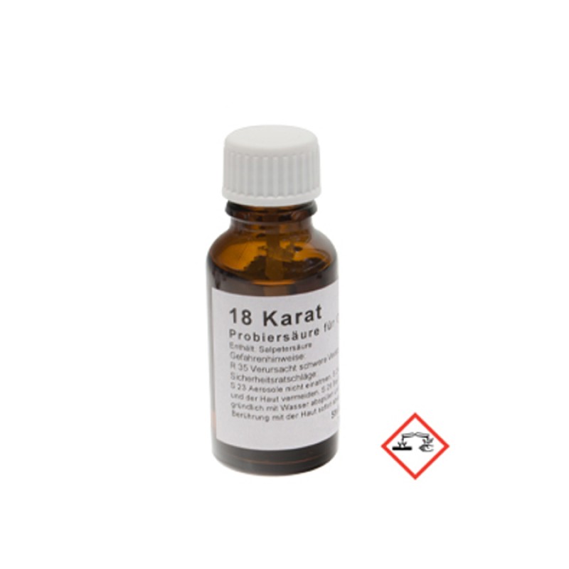 Тестова киселина за злато 18k 750 20ml Boley Тестова киселина за злато 18k 750 20ml Boley