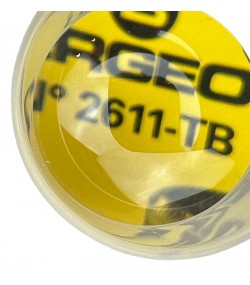 Bergeon 2611-TB-2 loupe, white, biconvex, ventilation port, magnification 5