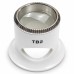 Bergeon 2611-TB-2 loupe, white, biconvex, ventilation port, magnification 5