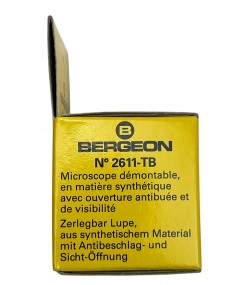 Bergeon 2611-TB-2 loupe, white, biconvex, ventilation port, magnification 5
