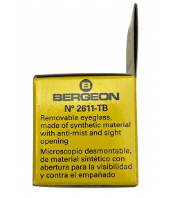 Bergeon 2611-TB-2 loupe, white, biconvex, ventilation port, magnification 5