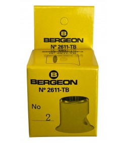 Bergeon 2611-TB-2 loupe, white, biconvex, ventilation port, magnification 5