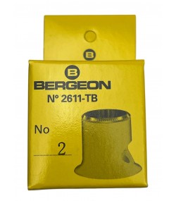 Bergeon 2611-TB-2 loupe, white, biconvex, ventilation port, magnification 5