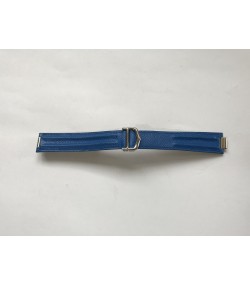 Cartier blue leather strap with clasp 18mm