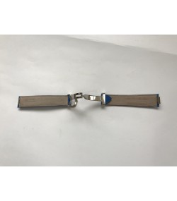 Cartier blue leather strap with clasp 18mm
