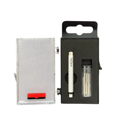Horotec MSA10.533 pin punch bracelet tool with steel anvil, set of 11 pin punches