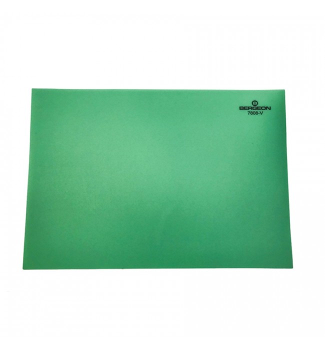 Bergeon 7808-V green mat watchmaker bench top, soft–anti-skid