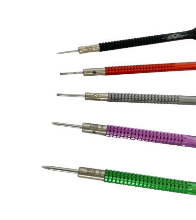 Horotec MSA 01.020-B set of 5 screwdrivers with ball bearings 1.00 to 2.00 mm
