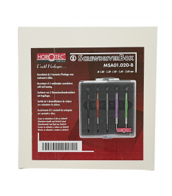 Horotec MSA 01.020-B set of 5 screwdrivers with ball bearings 1.00 to 2.00 mm