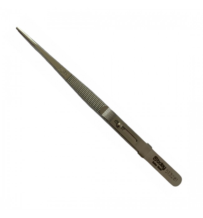 Boley diamond stainless steel tweezers with core, groove and locking system for gemstones