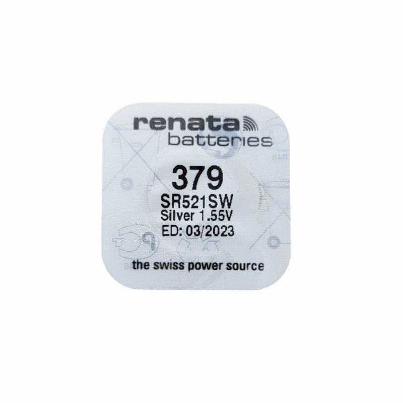 Батерия за часовник Renata 379 SR521SW 1.55V Батерия за часовник Renata 379 SR521SW 1.55V