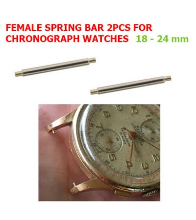 Telescopic Female Spring Bars for Watches, 18–24 mm, 2 pcs