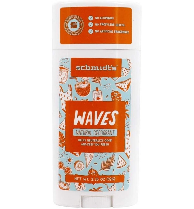 Schmidts Natural Deoderant New Scent- Waves Pack of 2