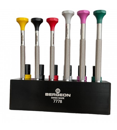 Bergeon 7778 stand with 6 screwdriv ...