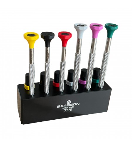 Bergeon 7778 stand with 6 screwdriv ...