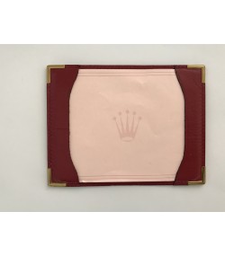 Vintage Rolex leather red card holder