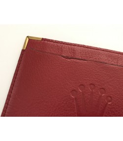 Vintage Rolex leather red card holder