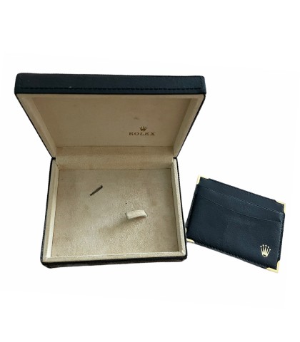 Кутия за часовник Rolex Cellini с кожен държач за карти