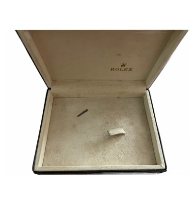 Vintage Rolex Cellini black leather box with card holder 49.00.71