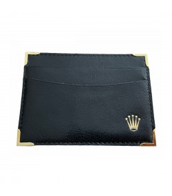 Vintage Rolex Cellini black leather box with card holder 49.00.71