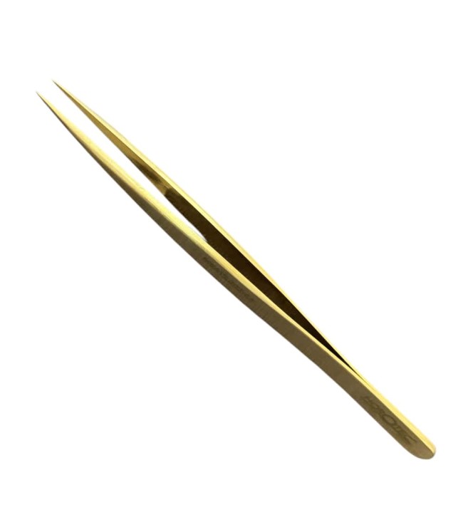 Твърд пинцет Horotec MSA12.303-B5 от месинг, 125 мм