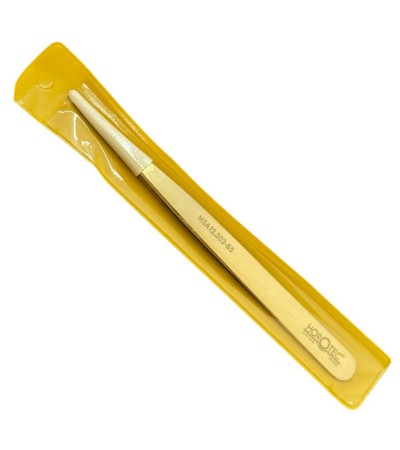 Horotec MSA12.303-B5 brass strong pointed tweezer, 100% anti-magnetic, 125mm