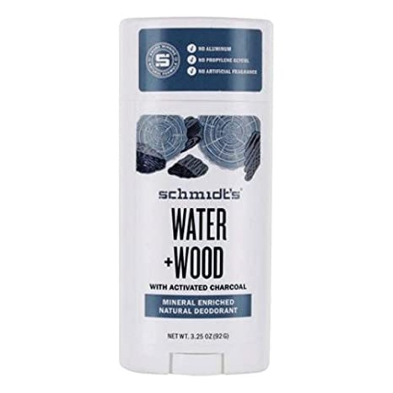 Натурален дезодорант Schmidt's Water + Wood с активен въглен 92гр Натурален дезодорант Schmidt's Water + Wood с активен въглен 92гр