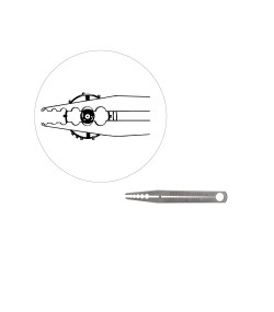 Bergeon 4852 watch tweezer roller remover and turner