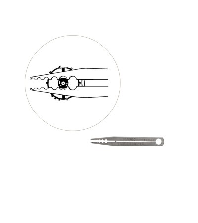 Bergeon 4852 watch tweezer roller remover and turner