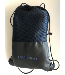 New Panerai large blue beach towel in travel storage bag
